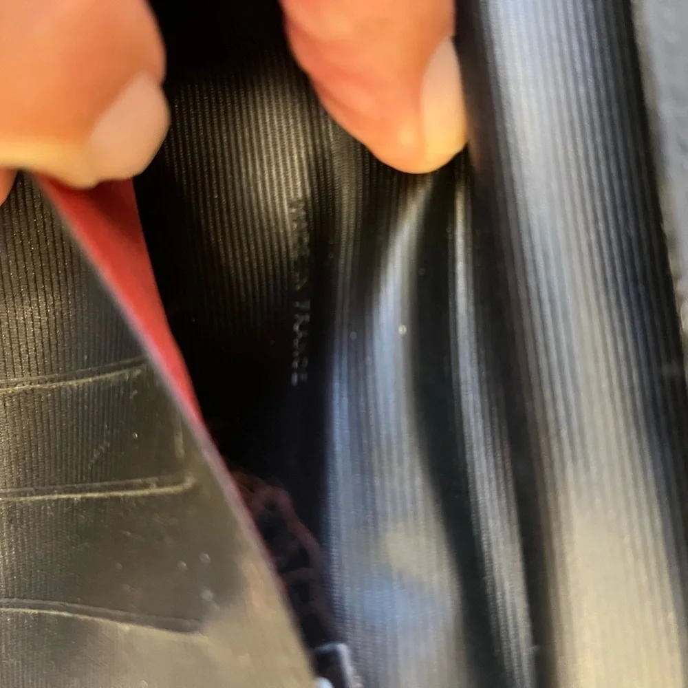 Chanel black nylon card case